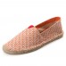 Women Large Size Solid Color Slip  on Espadrilles Fisherman Flat Shoes