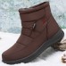 Women Warm Lined Pull On Plus Velvet Ankle Snow Boots