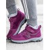 Women Comfy Warm Lining Slip Resistant High Top Outdoor Walking Shoes